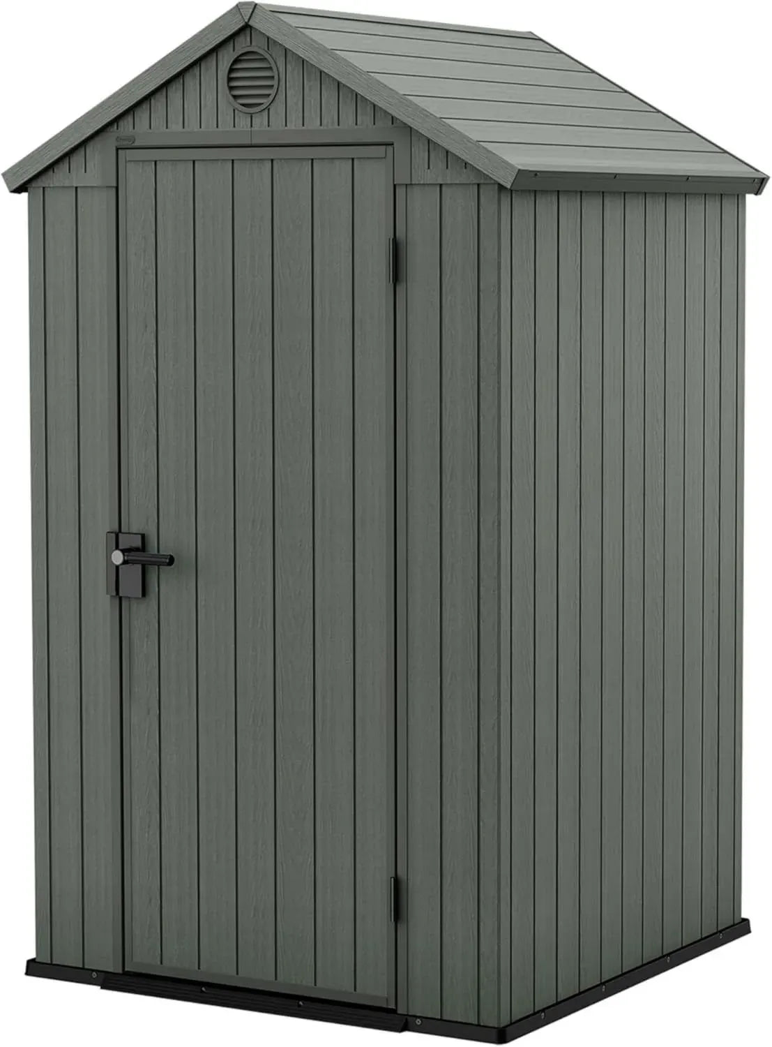 Abri de Jardin Keter Darwin, Effet Bois, Vert Sauge, 1,4 m², Compact et Durable