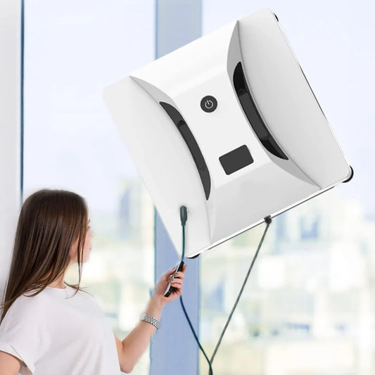 Robot Lave-Vitre Automatique, Sécurité Renforcée, Commande One-Touch & Contrôle via App, Compatible Toutes Surfaces Lisses