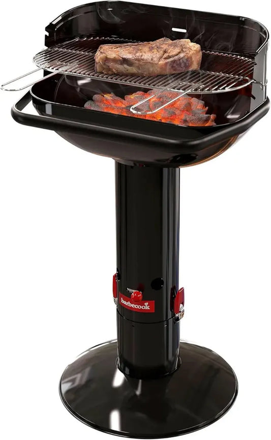 Gril au Charbon en Acier Émaillé, Diamètre 56 cm, Noir